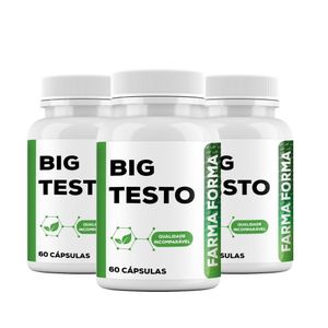 Big Testo 60 cápsulas - Compre 2 e Ganhe 50% no 3° pote