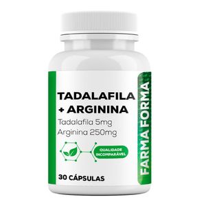 Tadalafila 5mg + Arginina 250mg - 30 Doses
