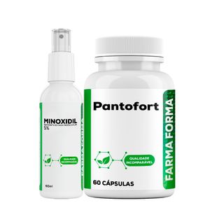 Minoxidil de 60ml + Pantofort de - 60 Doses