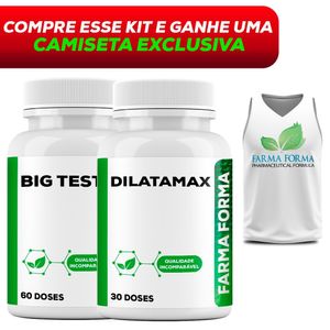 Kit Big Testo 60 + Dilatamax - 30 Doses + Regata FF