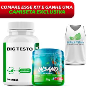 Compre Insano + Big Testo 60 Doses Ganhe uma Regata FF