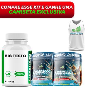 Compre Big Testo - 30 Doses + 2 Ligadasso e Ganhe 1 Regata