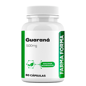 Guaraná 500mg 60 cápsulas